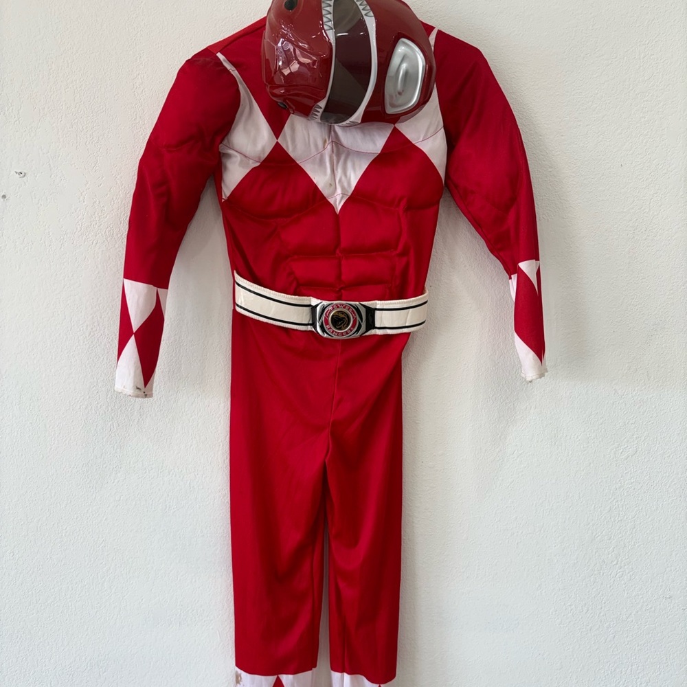 Red Superhero Costume with Helmet